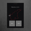 Marathon Leiden (Black) - Personalized Commemorative Plaque