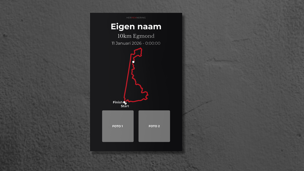 10Km Egmond - Personalised Souvenir Plate