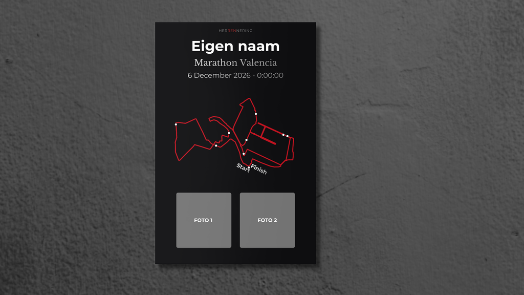 Valencia Marathon - Personalized Commemorative Plaque