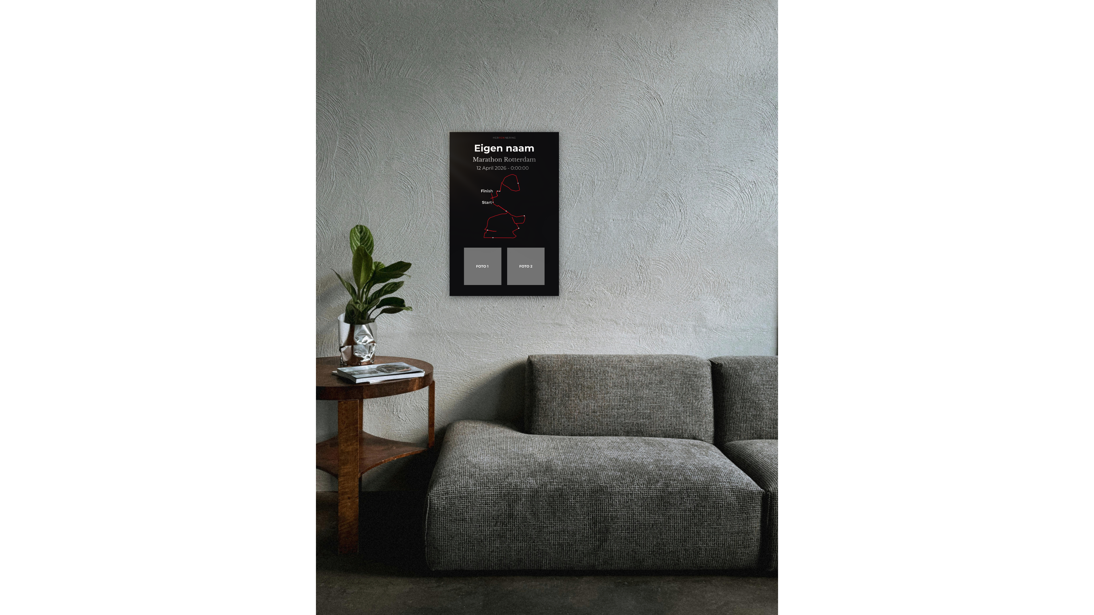 Rotterdam Marathon - Personalized Commemorative Plaque