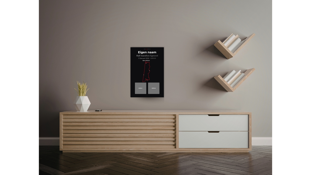 Half Marathon Egmond - Personalized Keepsake Plate