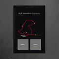 Half Marathon Enschede (Black) - Personalized Commemorative Plaque