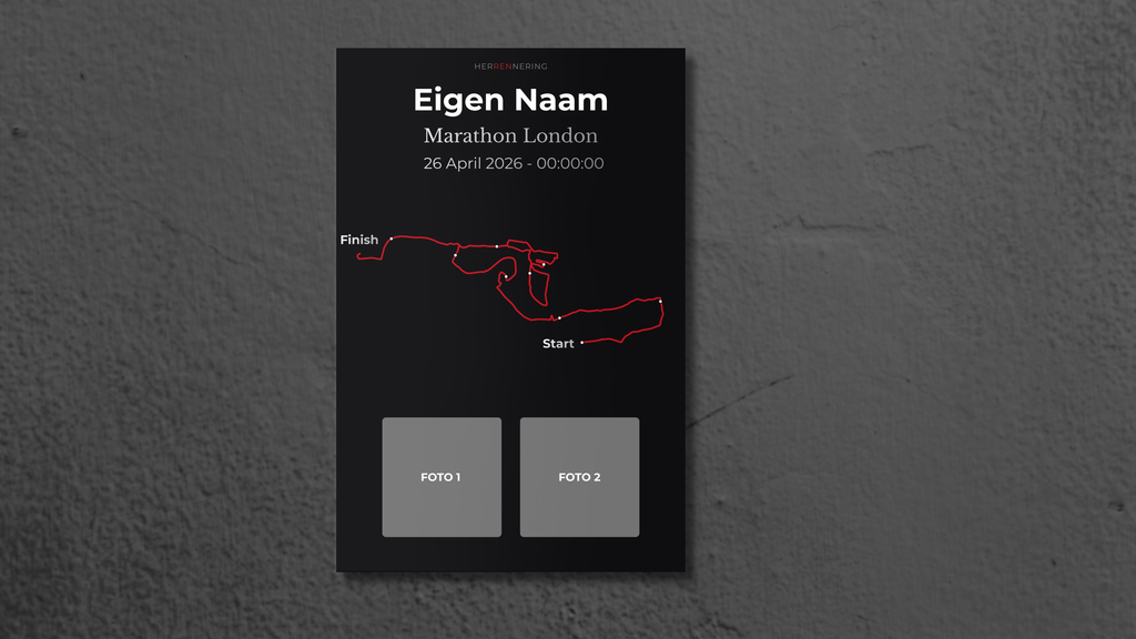 London Marathon - Personalized Souvenir Plaque