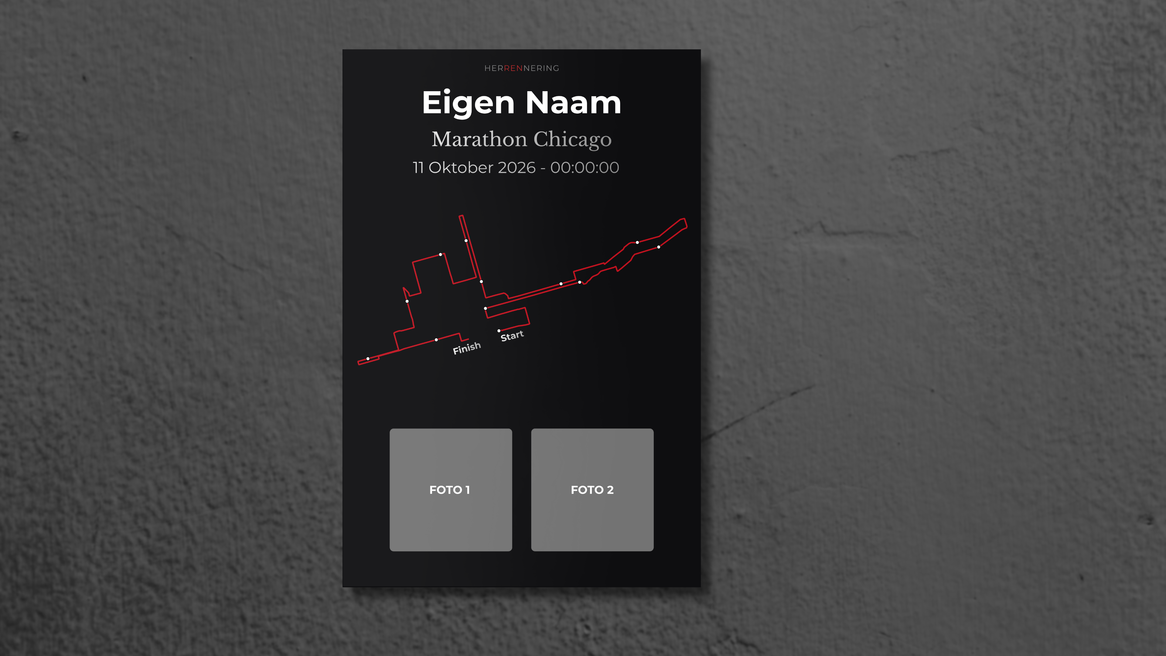 Chicago Marathon - Personalized Commemorative Plaque