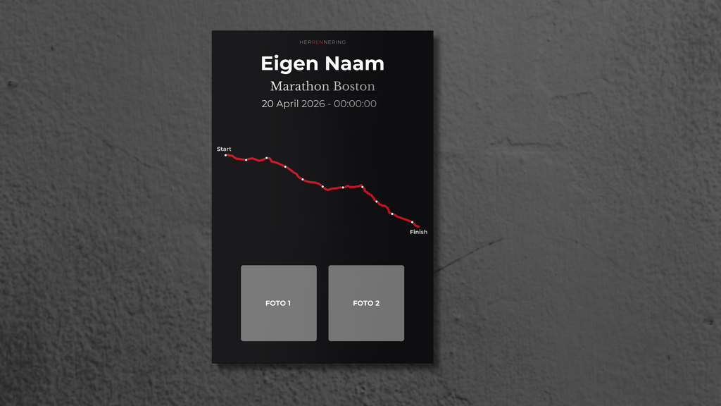 Boston Marathon - Personalized Commemorative Plaque