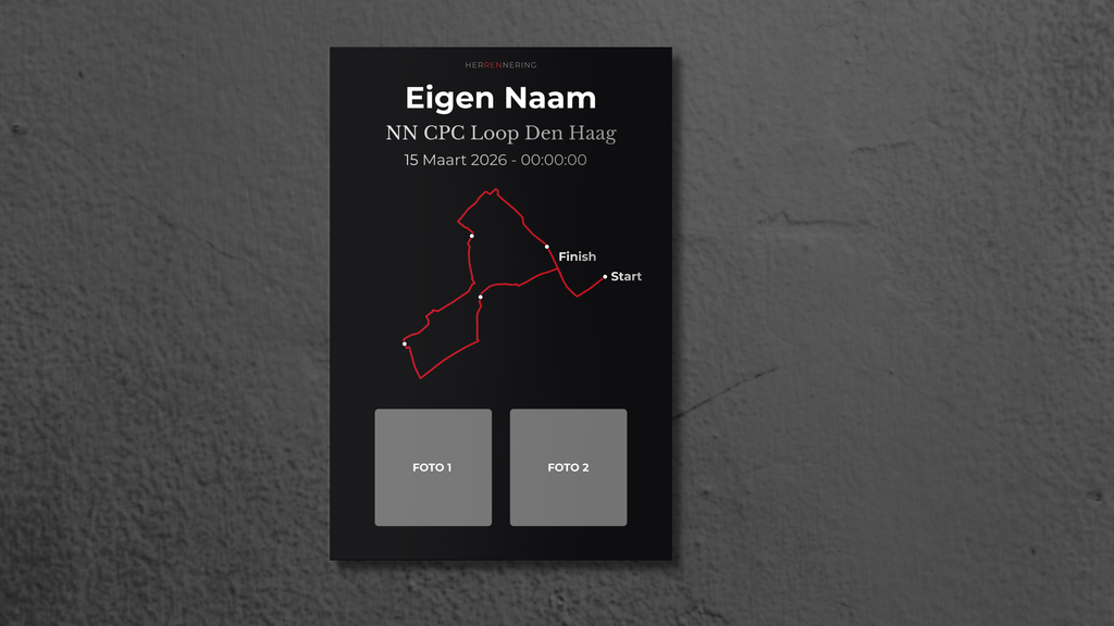 NN CPC Run The Hague - Personalized Commemorative Plaque