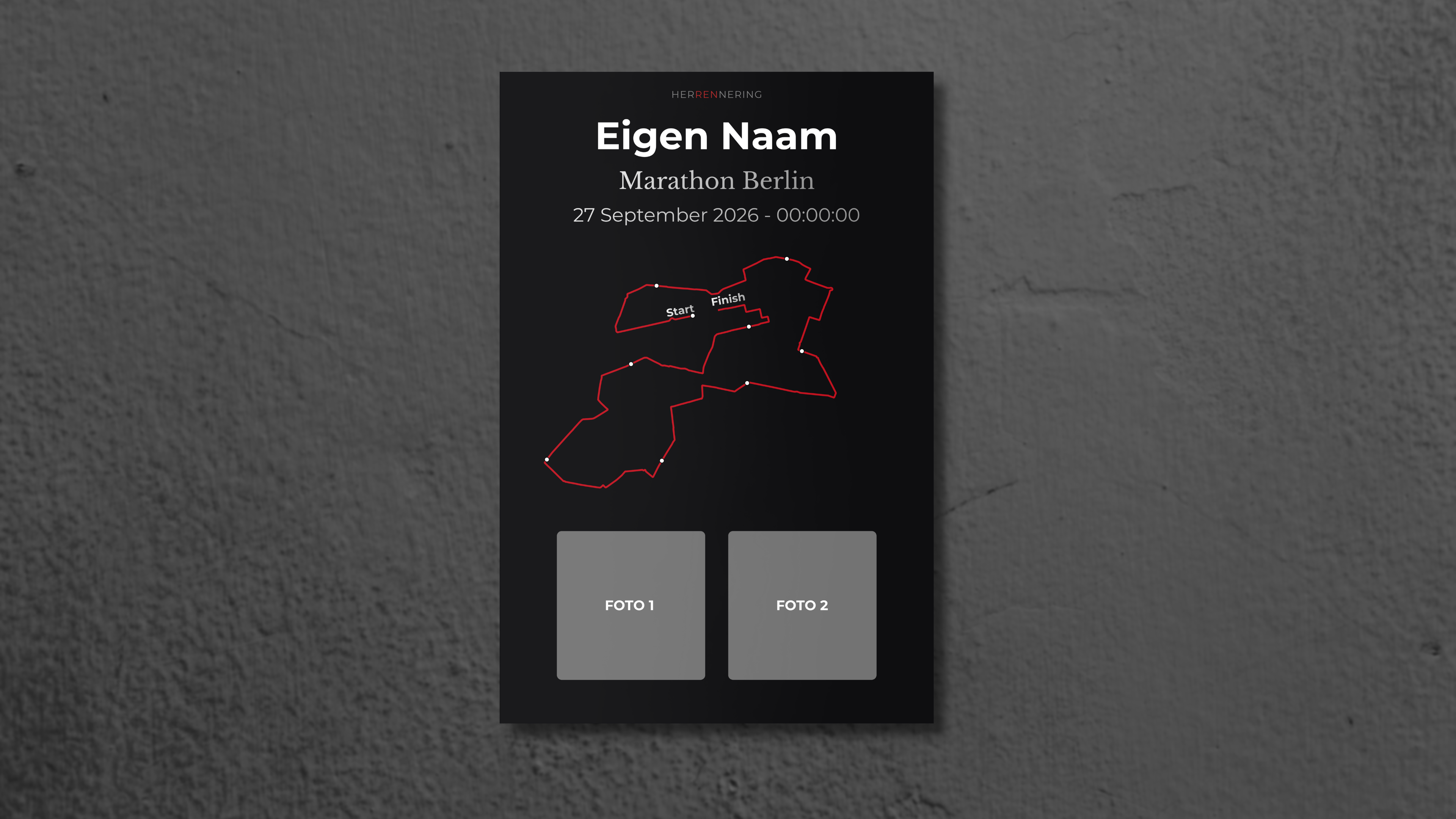 Berlin Marathon - Personalized Souvenir Plate