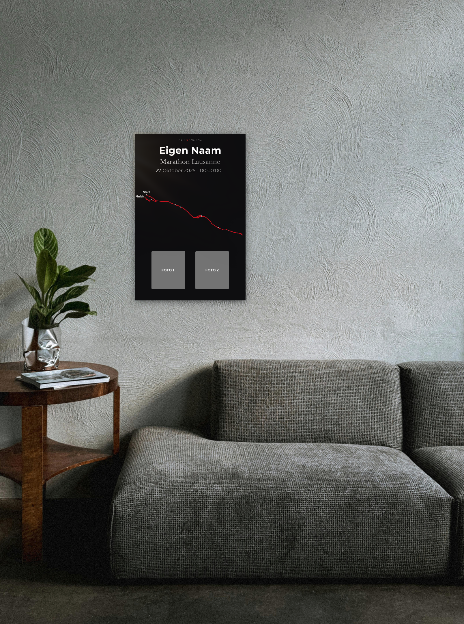 Marathon Lausanne - Personalized Commemorative Plaque