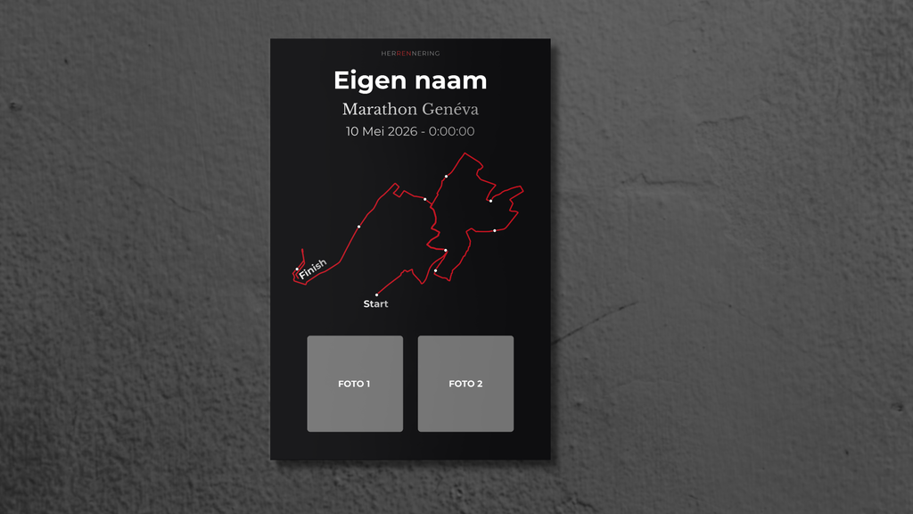 Geneva Marathon - Personalized Souvenir Plate