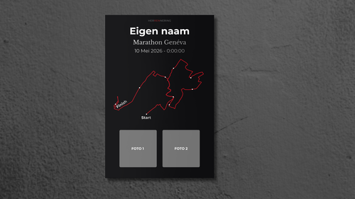 Geneva Marathon - Personalized Souvenir Plate