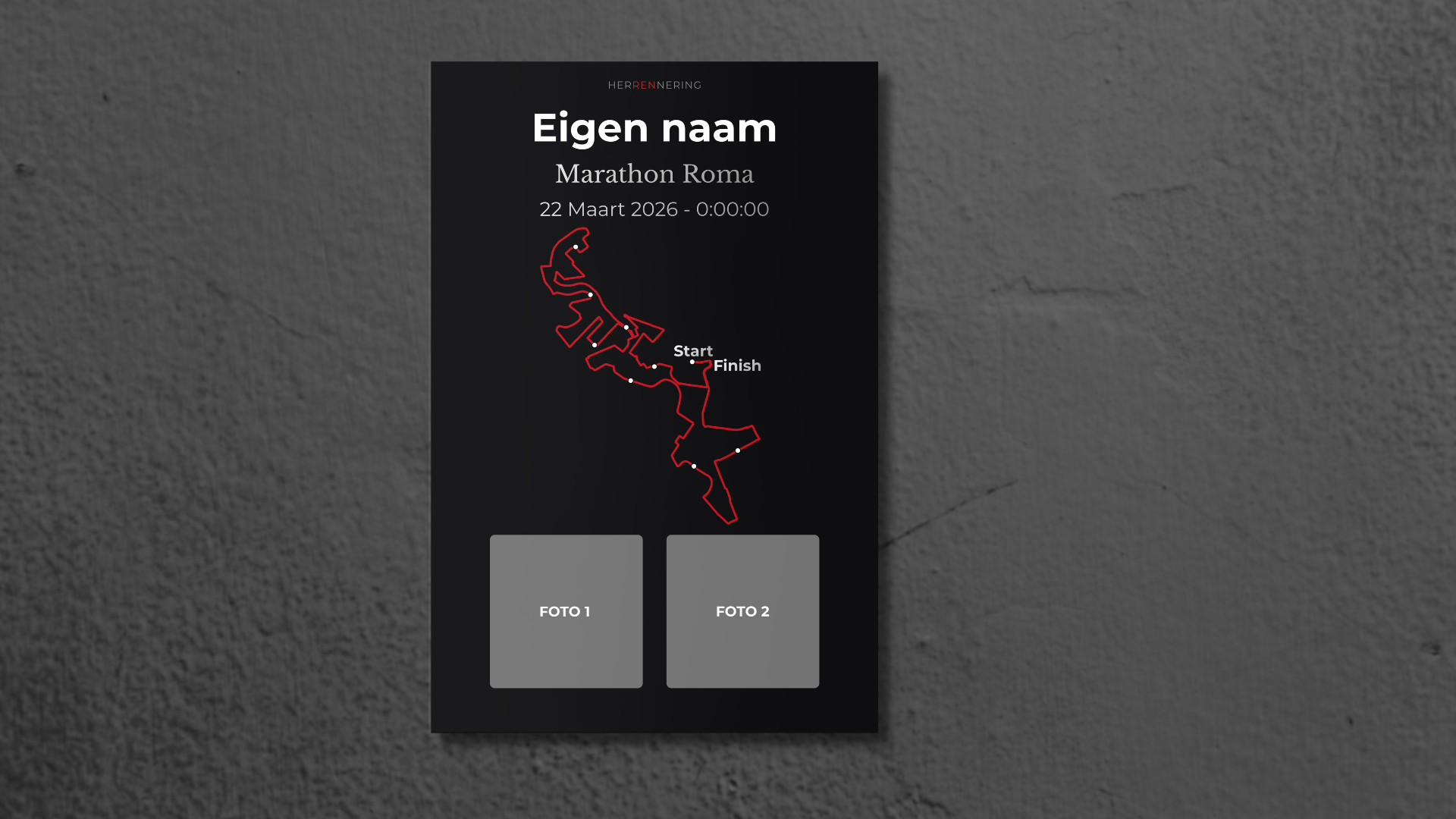 Rome Marathon - Personalized Commemorative Plaque